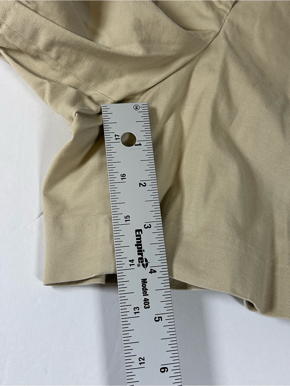 Ann Taylor Khaki Tailored Bermuda Shorts - Picture 8 of 8